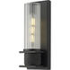 None Wall Sconce Wall Light in Matte Black